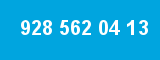928 562 04 13 928 562 04 13